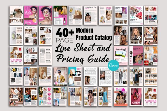 Download Modern Product Catalog &amp; Line Sheet - Product catalog Collection