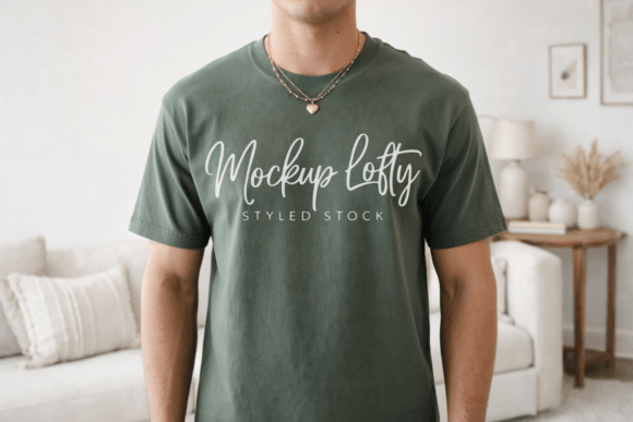 Download Moss Comfort Colors C1717 T-shirt Mockup - Premium Bundle