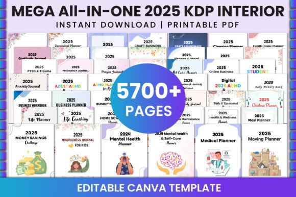 Download Mega All-in-One 2025 KDP Interior - 2025 Collection