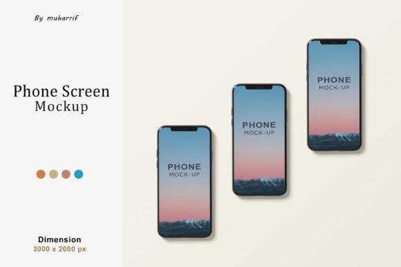 Download Mobile Phone Screen Mockup Design - Mobile phone screen mockup Collection