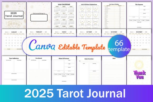 Download 2025 Tarot Journal KDP - 2025 Collection