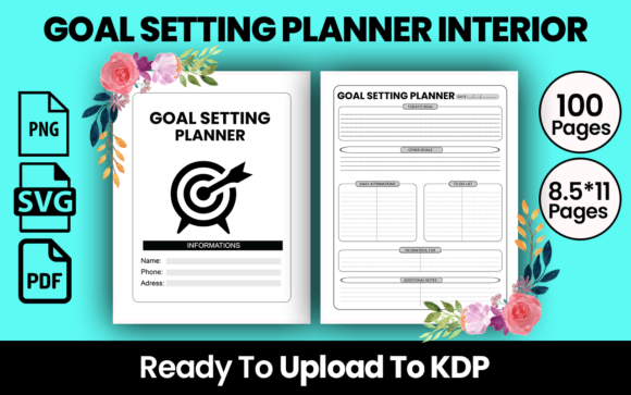 Download GOAL SETTING PLANNER KDP INTERIOR - Premium Resources