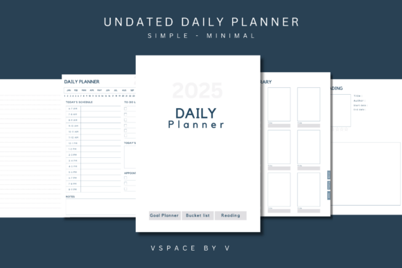 Download Digital Undated Daily Planner 2025 - 2025 Collection