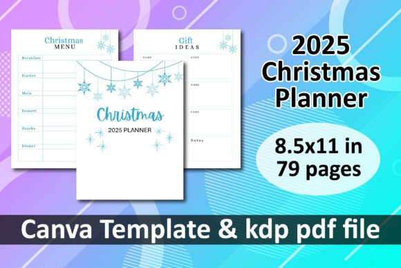 Download 2025 Christmas Planner Canva &amp; PDF - 2025 Collection